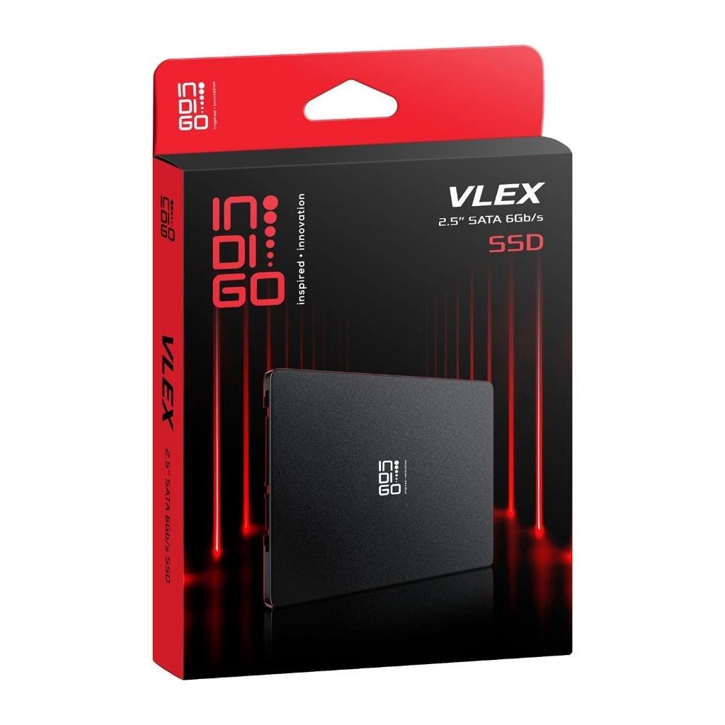 SSD SATA III Indigo Vlex 2.5" 256GB + Pasang