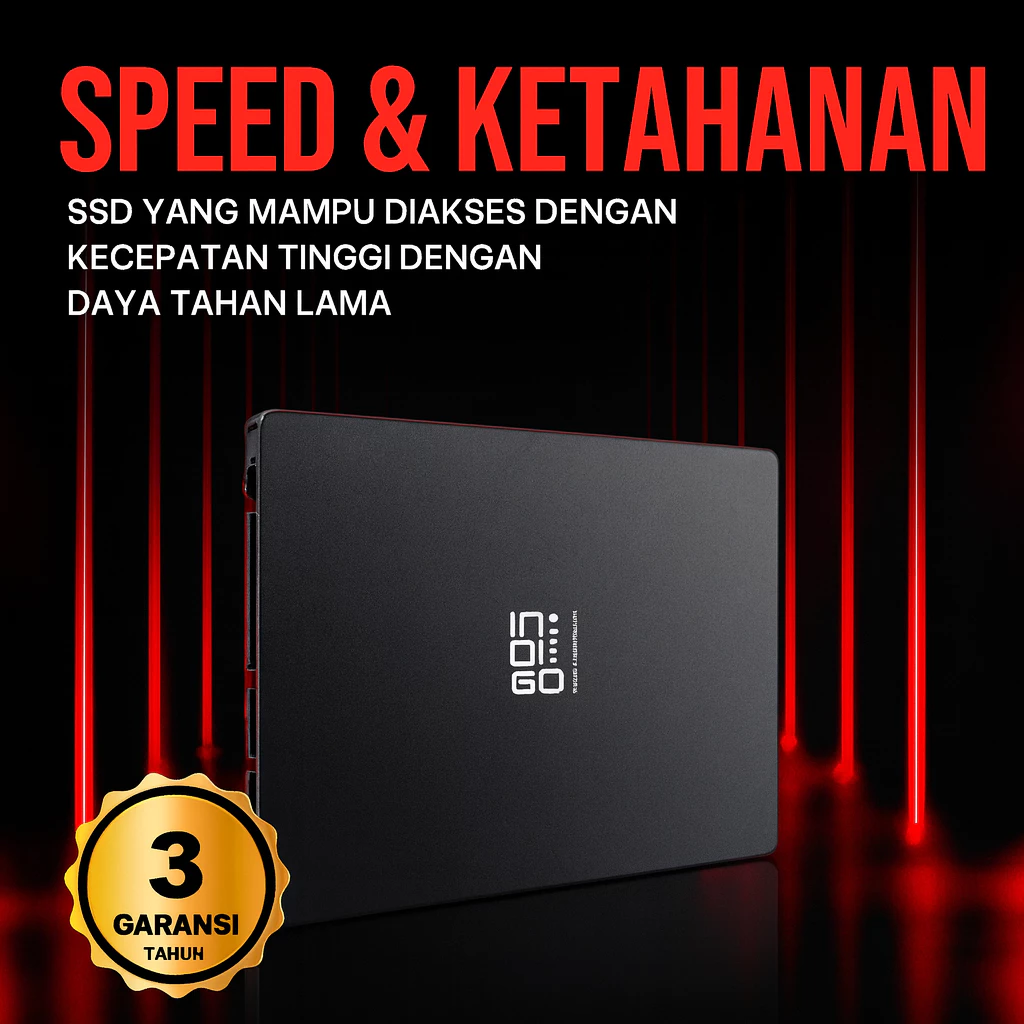 SSD SATA III Indigo Vlex 2.5" 256GB + Pasang