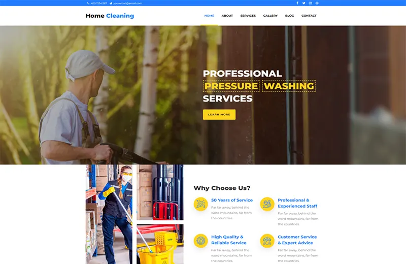 Website jasa home cleaning