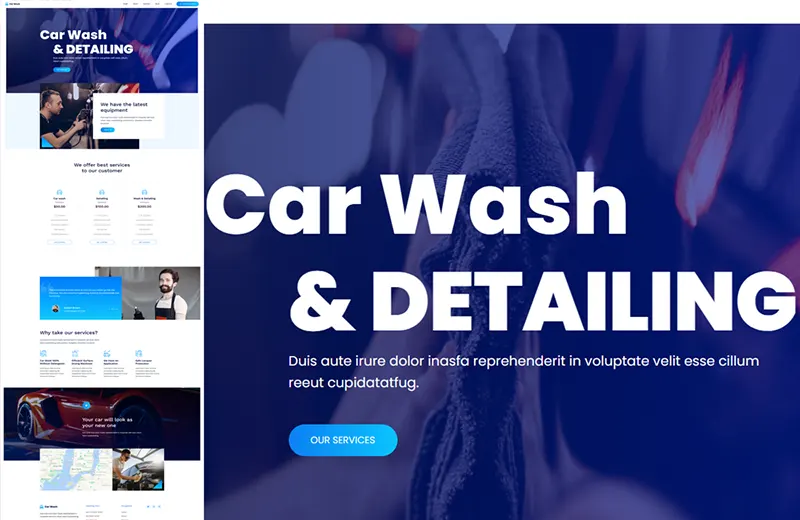 Website jasa car wash