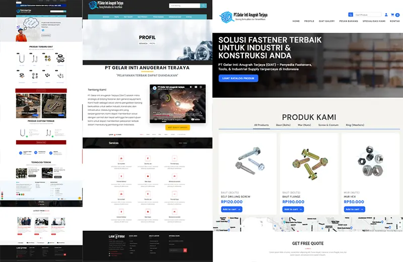 Website e-commerce PT.Baut Mur Giat