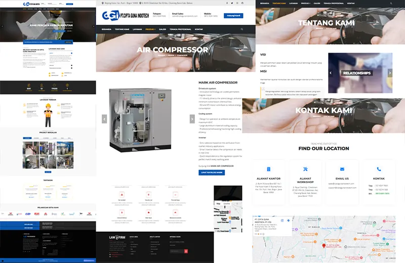 Website company profile PT.CIPTA GUNA INDOTECH