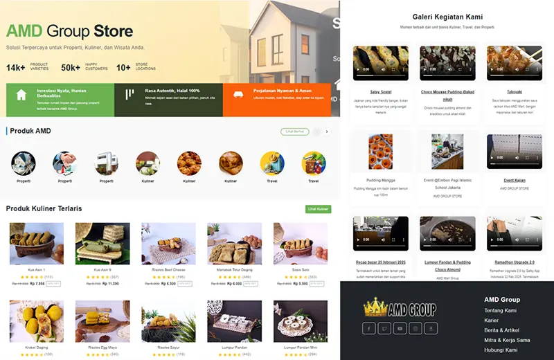 Website AMD Travel & Kuliner